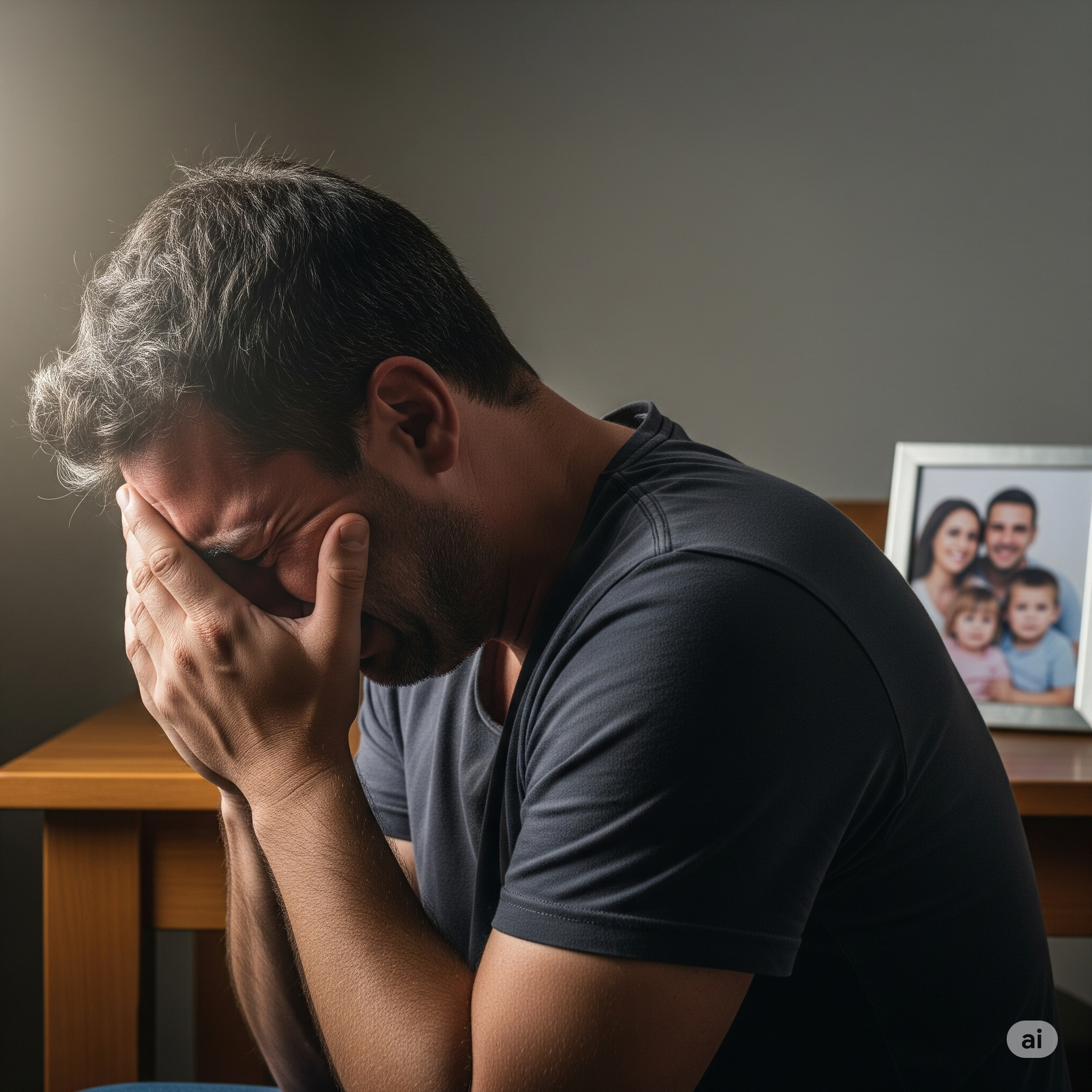 Hombre llora por infidelidad de su esposa