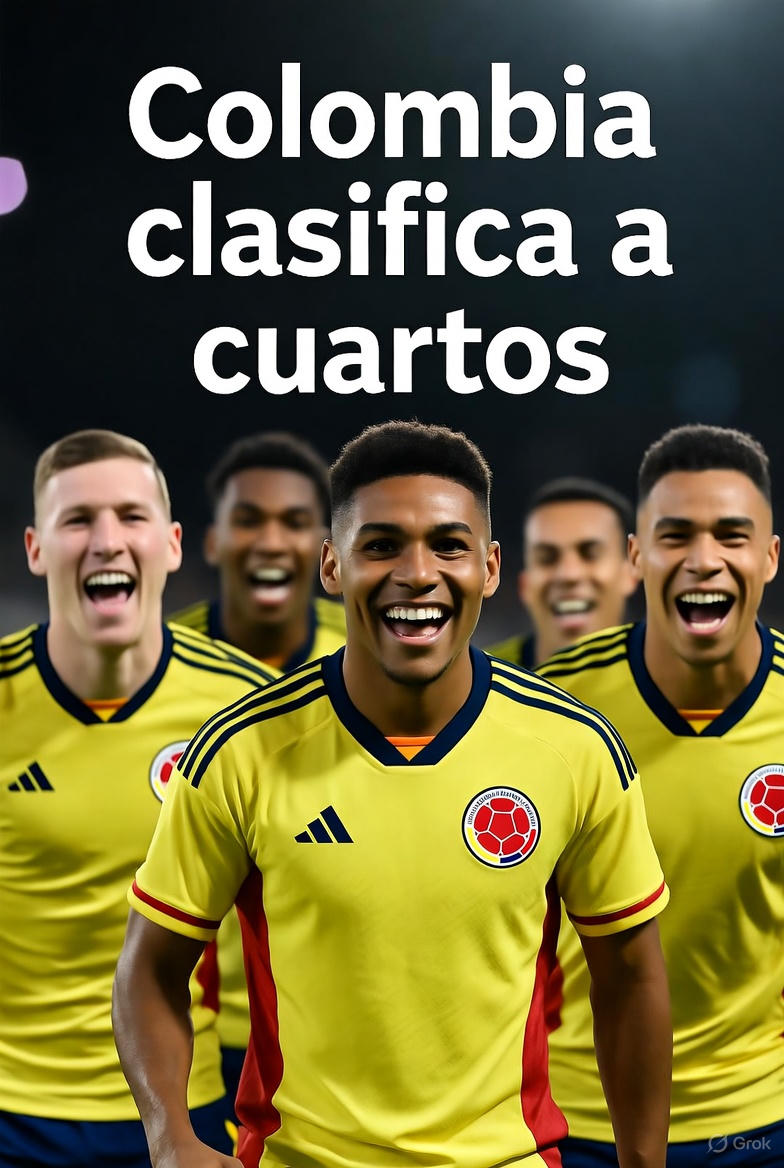 Colombia sub 20 clasifica a cuartos