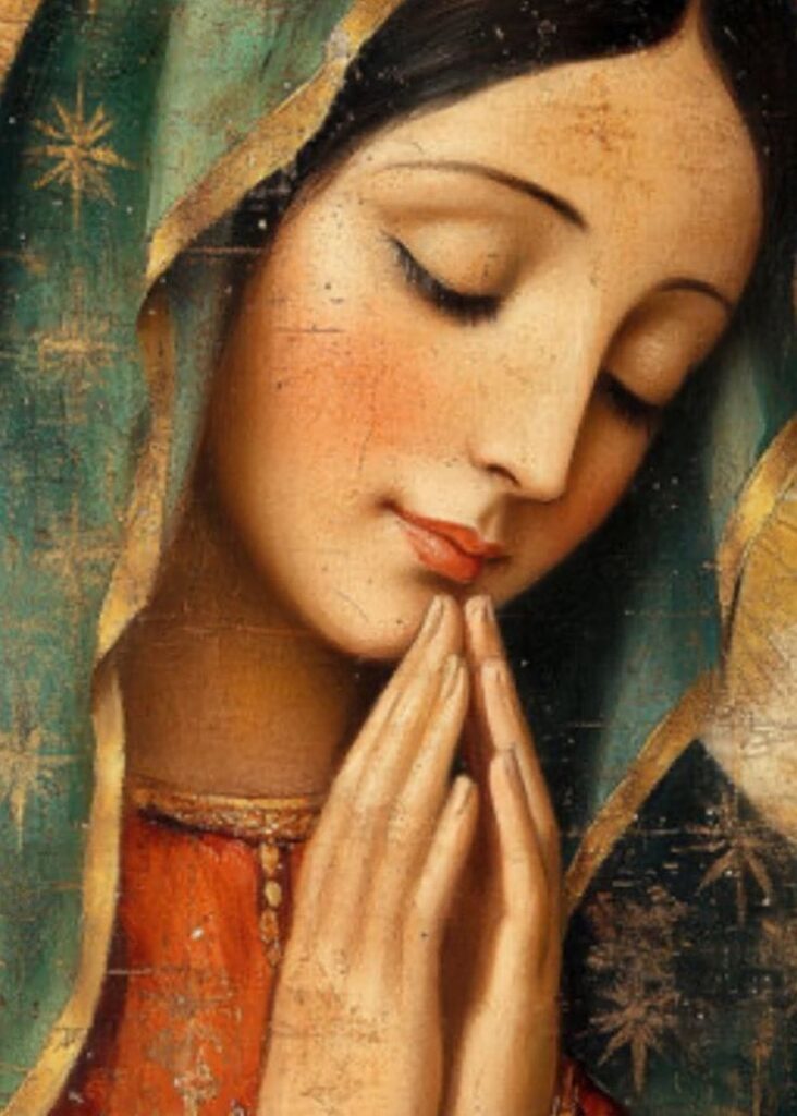 Virgen María rezando Virgen María rezando