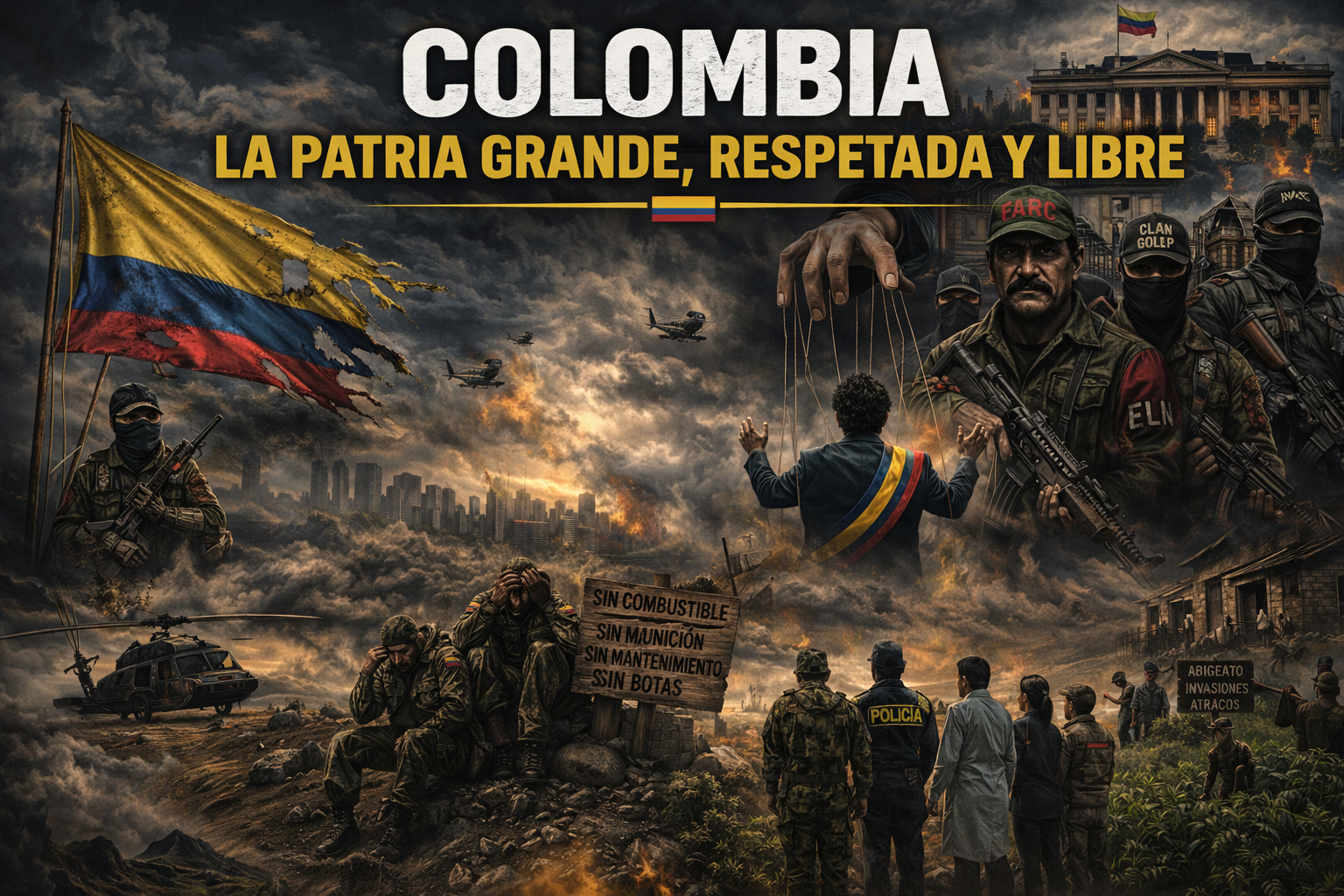 COLOMBIA LA PATRIA GRANDE, RESPETADA Y LIBRE
