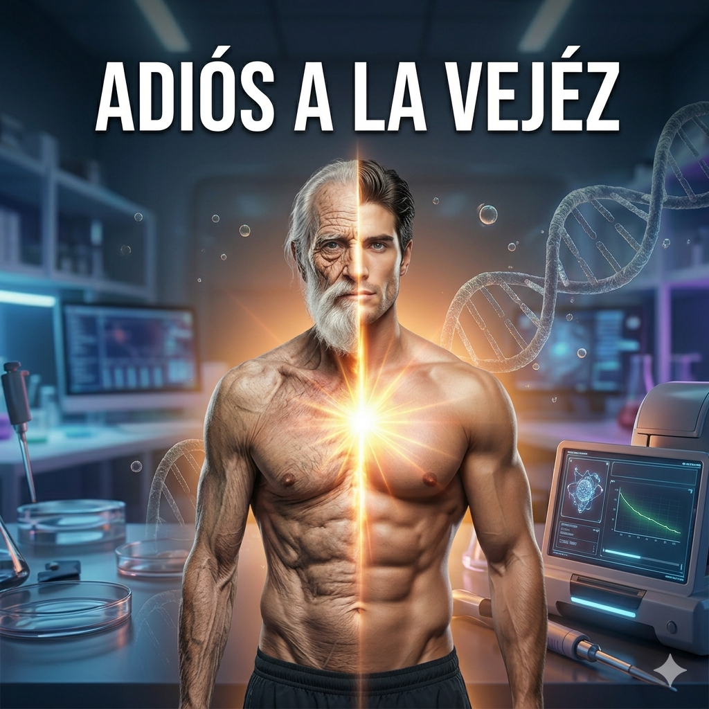 Factores de Yamanaka Carátula Adios a la vejez