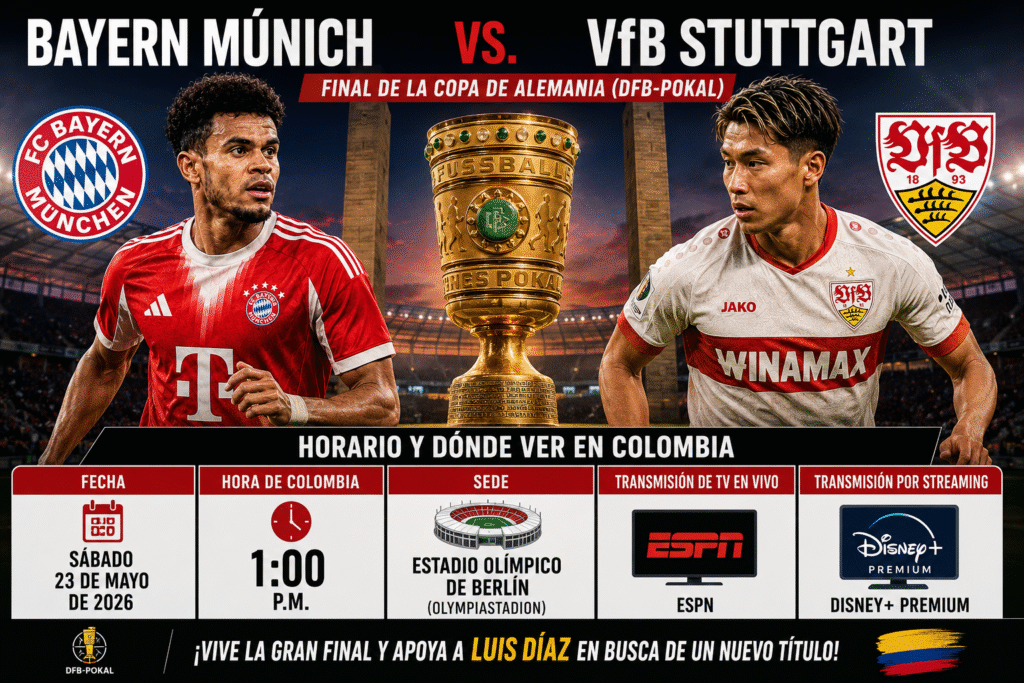 Bayern Múnich vs. VfB Stuttgart 3 Horario y dónde ver en vivo portada Luis Diaz