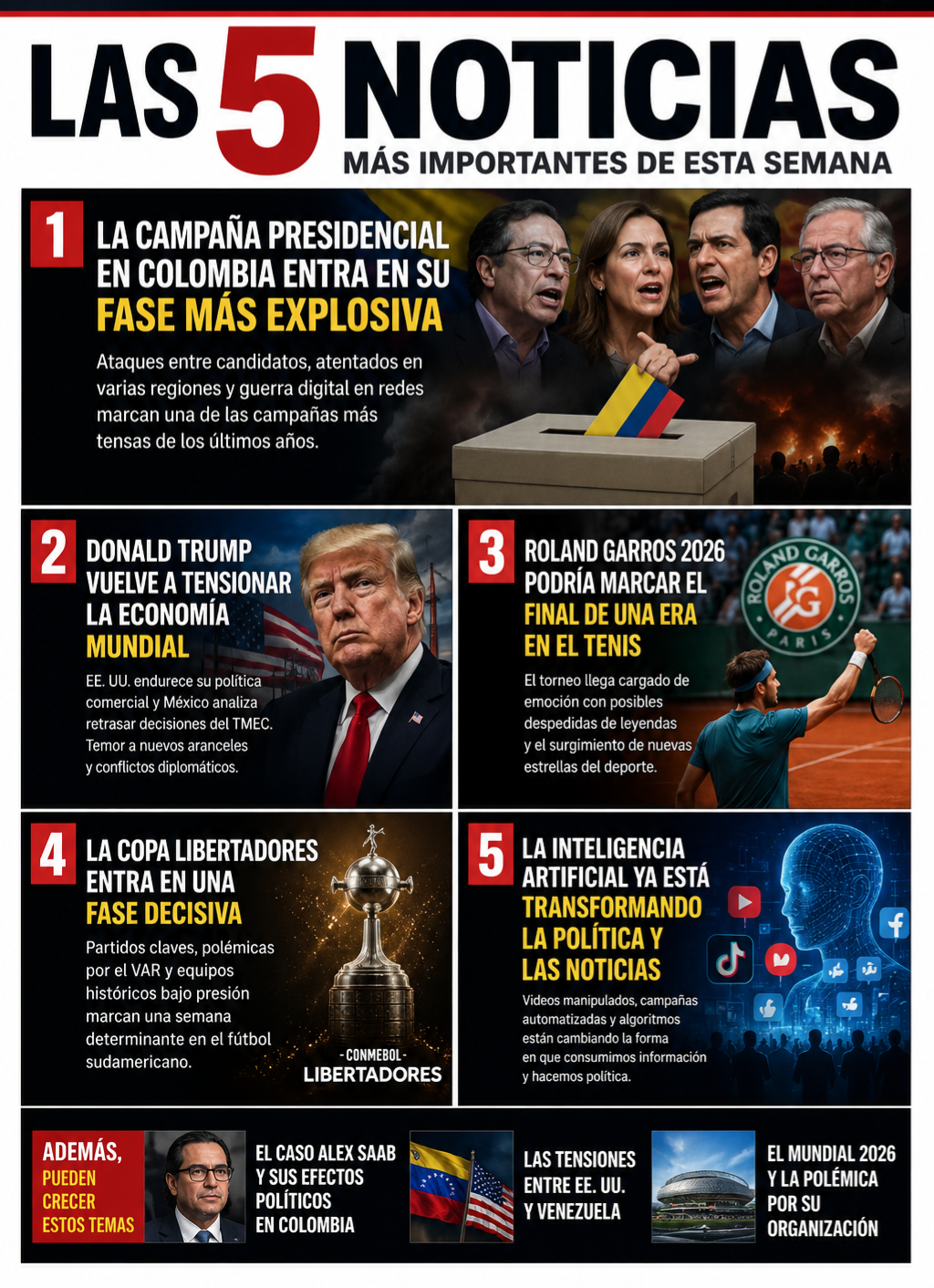 5 Noticias portada