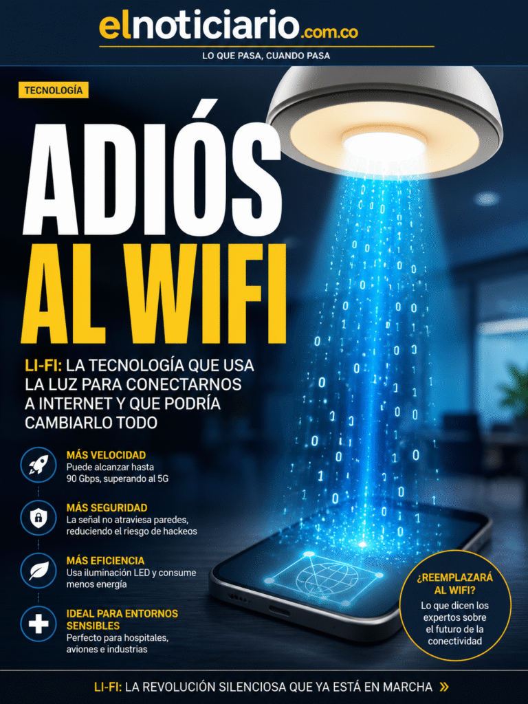 llegó el Li-FI adiós wi fi