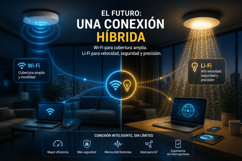 llegó el Li-FI una conexión híbrida