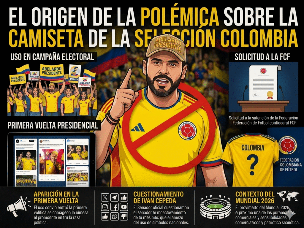 Abelardo De la Espriella no puede utilizar la camiseta de la Selección Colombia en campaña.