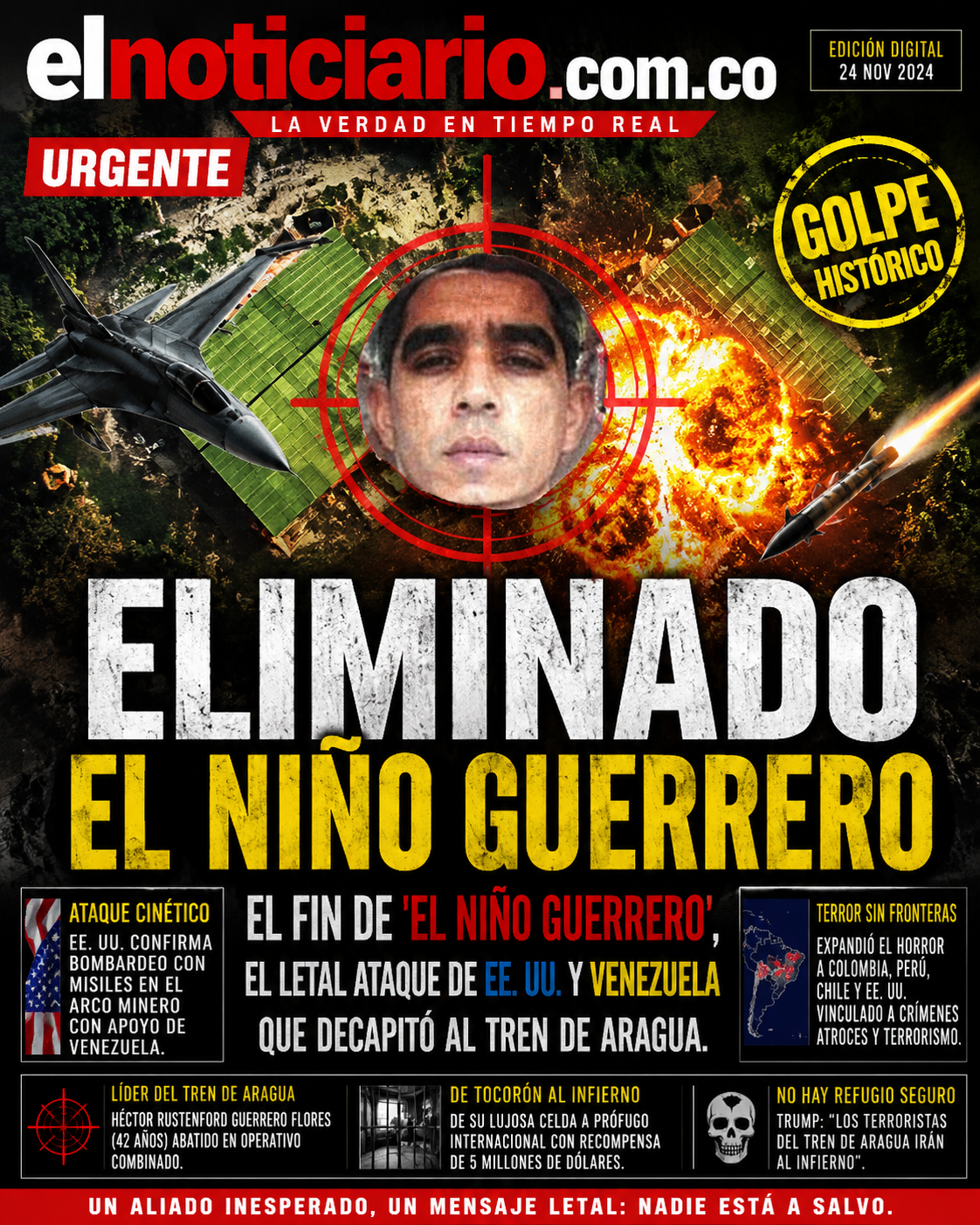 Portada ELIMINADO EL NIÑO GUERRERO