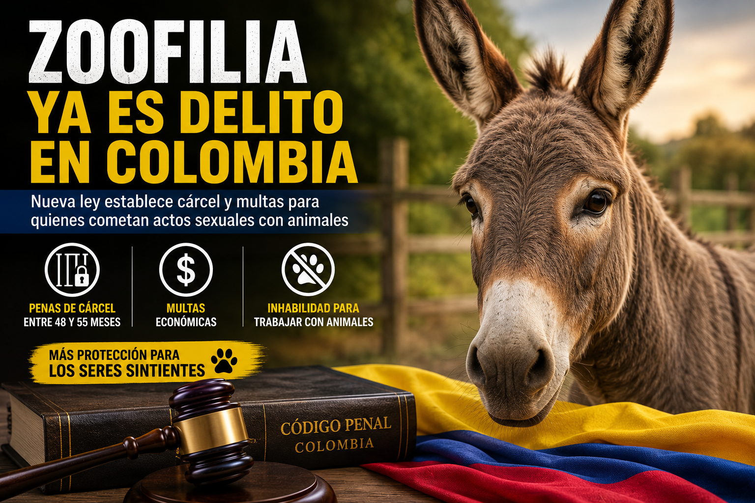 La zoofilia será castigada con cárcel portada
