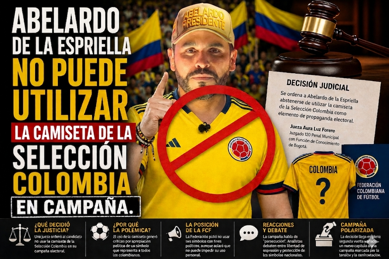 portada Abelardo De la Espriella no puede utilizar la camiseta de la Selección Colombia en campaña.